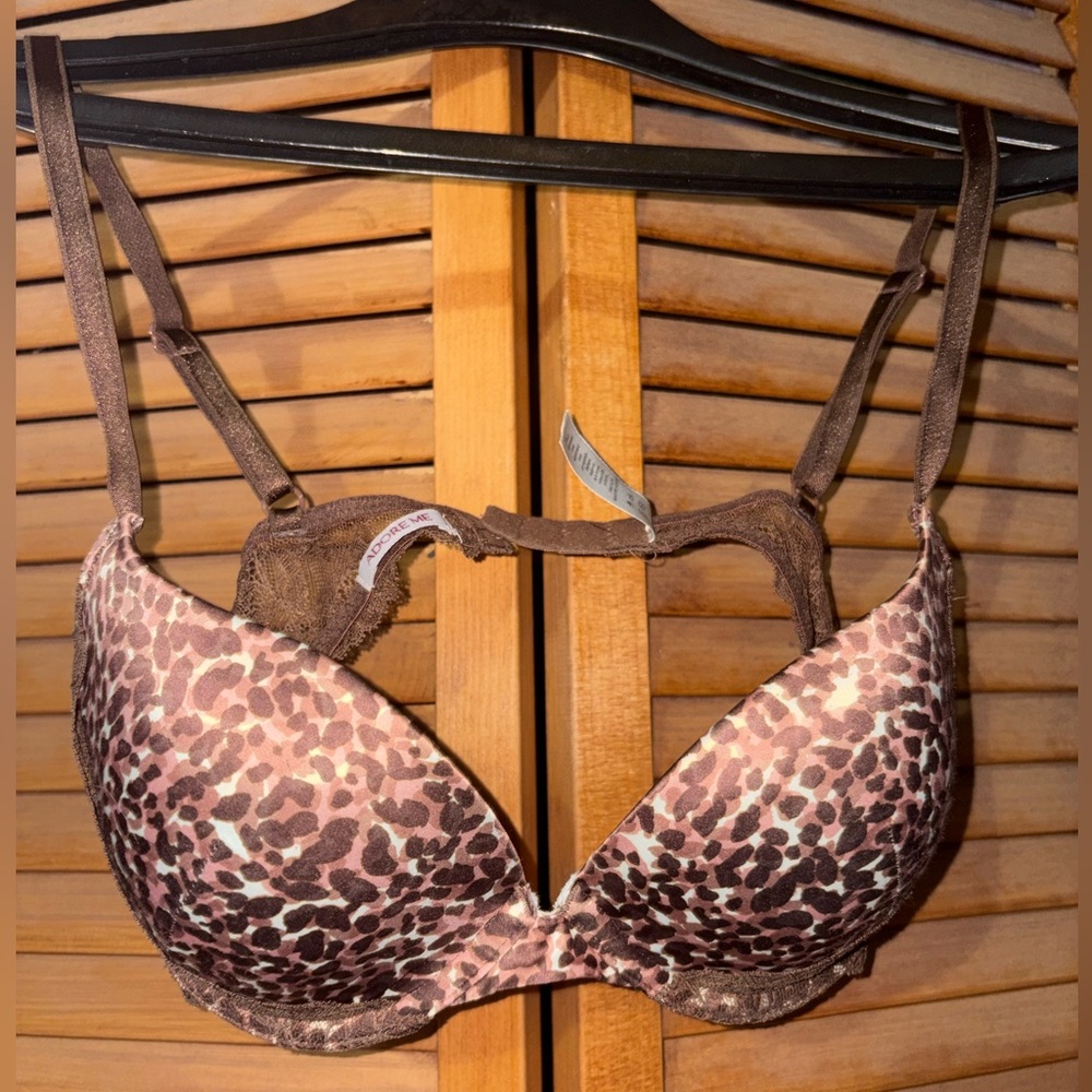 Adore Me leopard bra.
